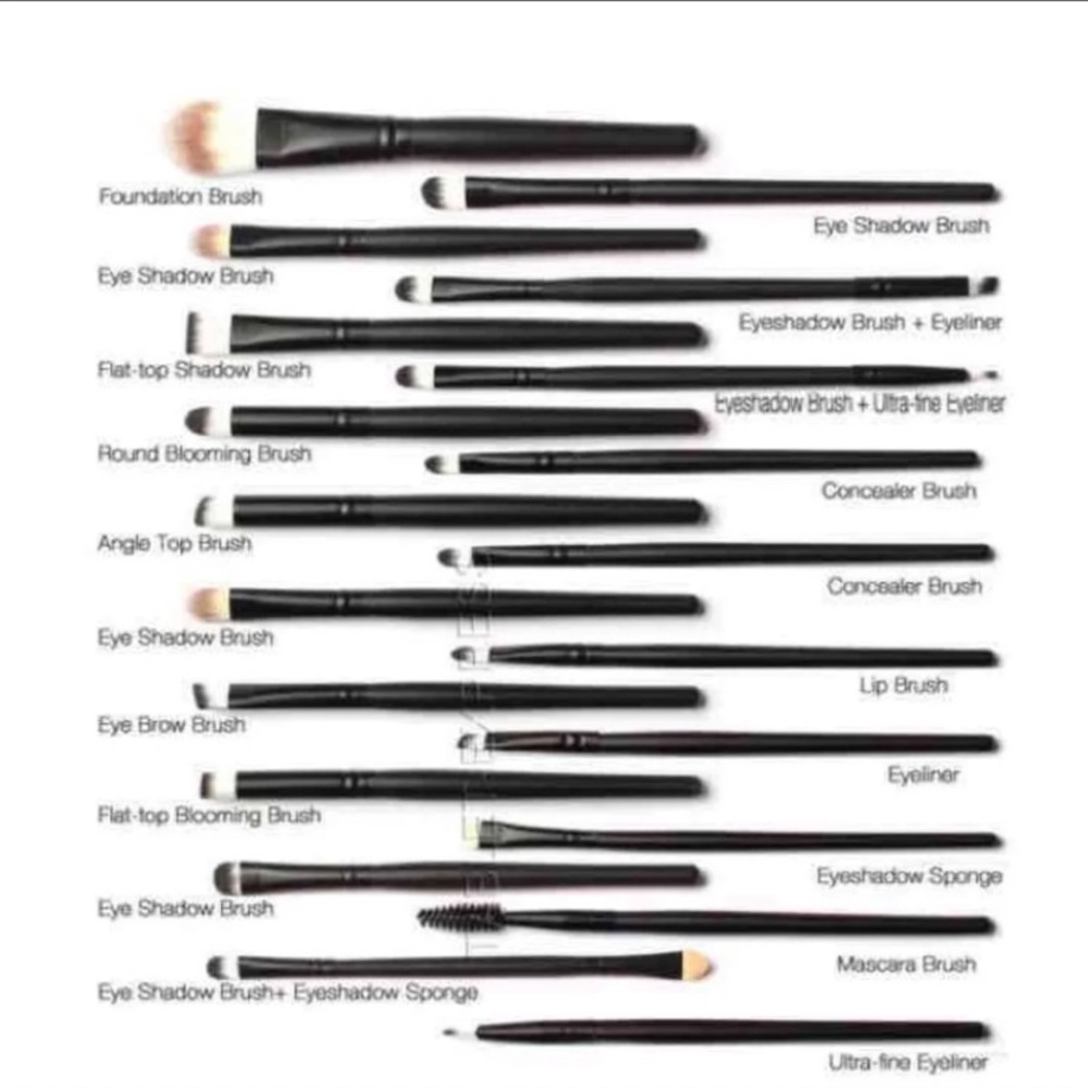 20 Piece Professional Makeup Brushes